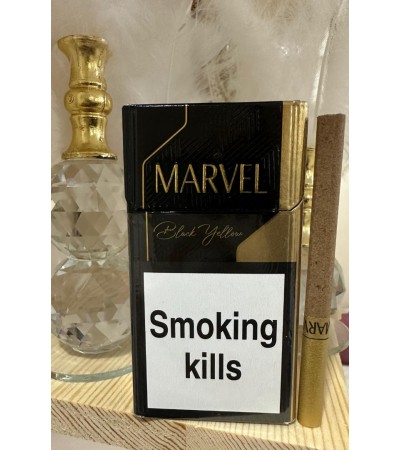 MARVEL Black Yellow Vanilya Aromalı Sigara 